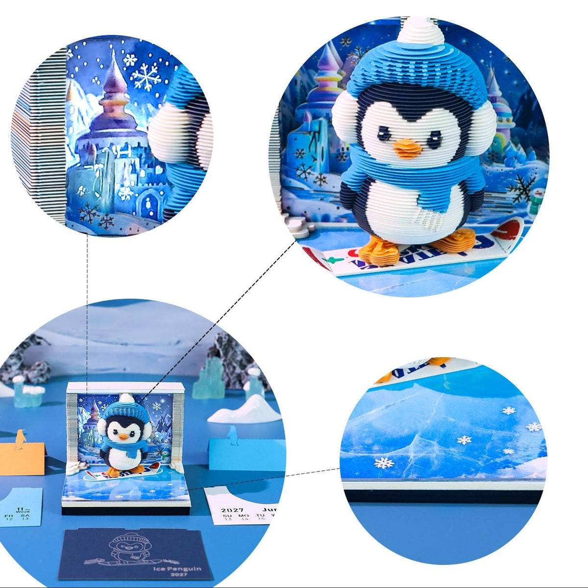 Pingouin Snowboardeur