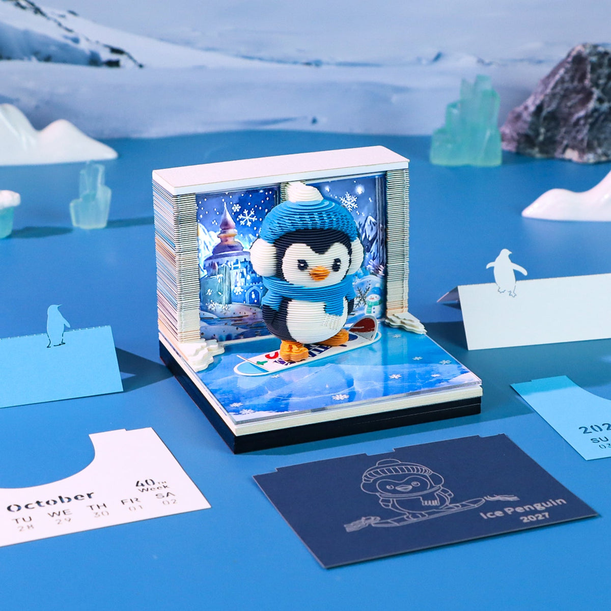 Pingouin Snowboardeur