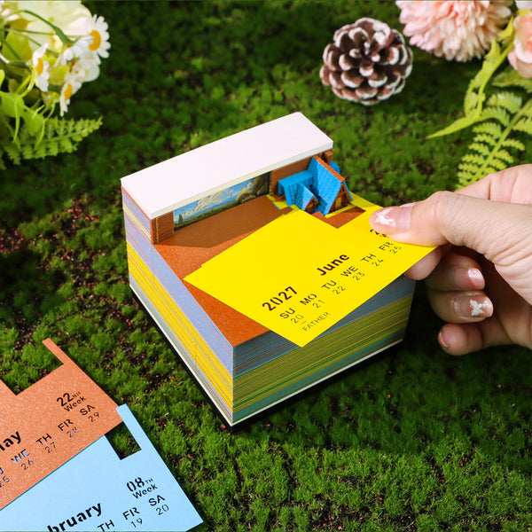 Calendrier 3D Jardin des Tournesols en papier – photo 5