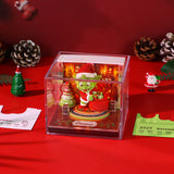 Calendrier 3D Lutin vert de Noël en papier – photo 2