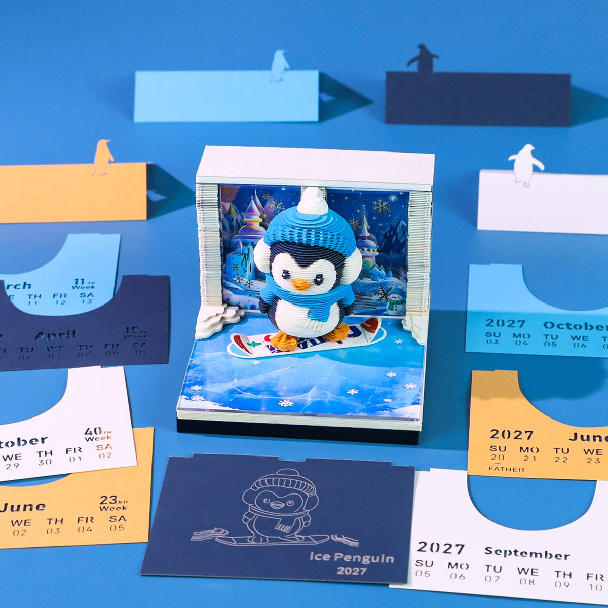 Pingouin Snowboardeur