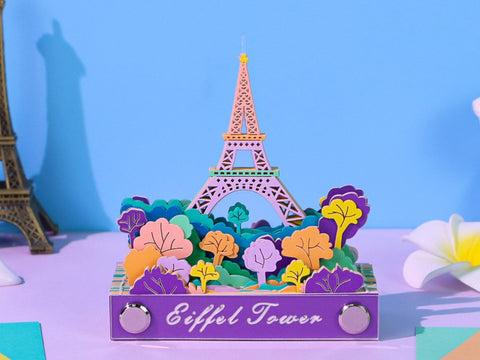 Bloc-notes 3D Tour Eiffel – Nouvelle édition en papier – photo 1