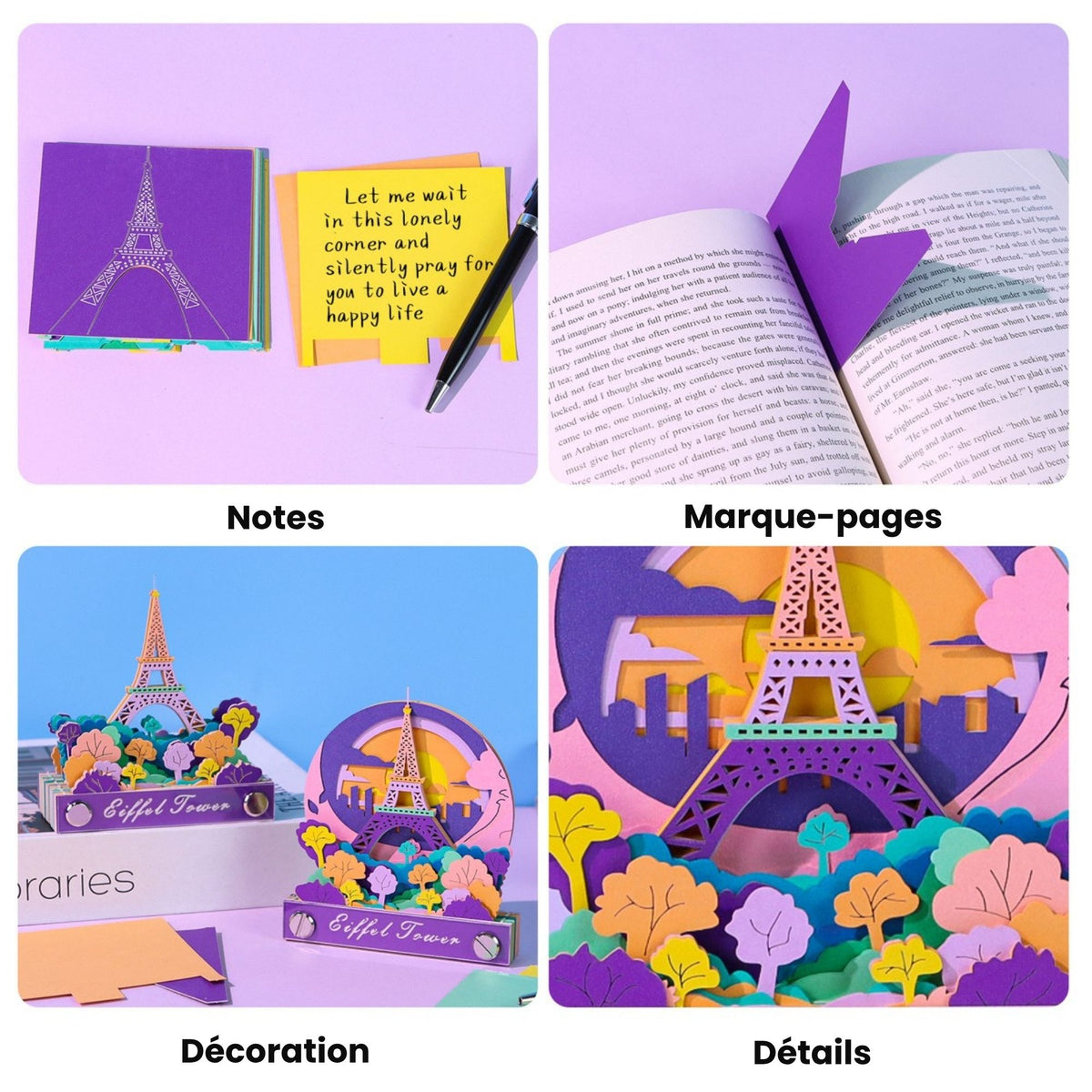 Bloc-notes 3D Tour Eiffel – Nouvelle édition en papier – photo 5