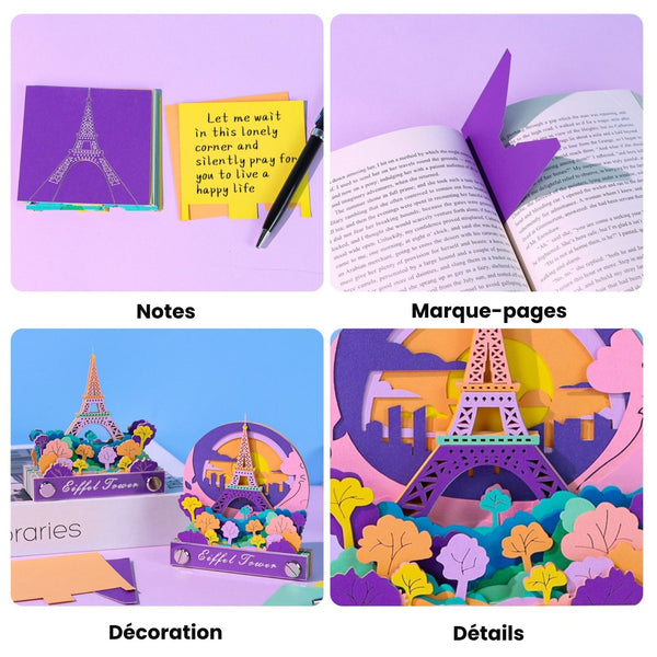 Bloc-notes 3D Tour Eiffel – Nouvelle édition en papier – photo 5