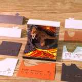 Calendrier 3D Tyrannosaure Rex en papier – photo 4