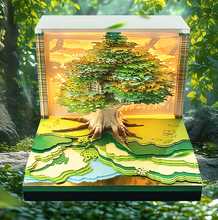 Bloc-notes 3D Village de Shenmu en papier – photo 1